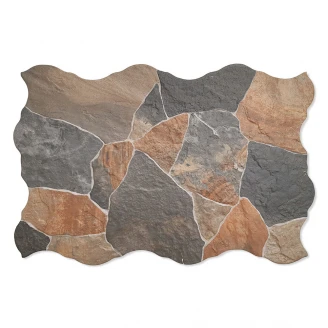 Klinker Esla Flagstone Brown Mat-Relief 44x66 cm-2